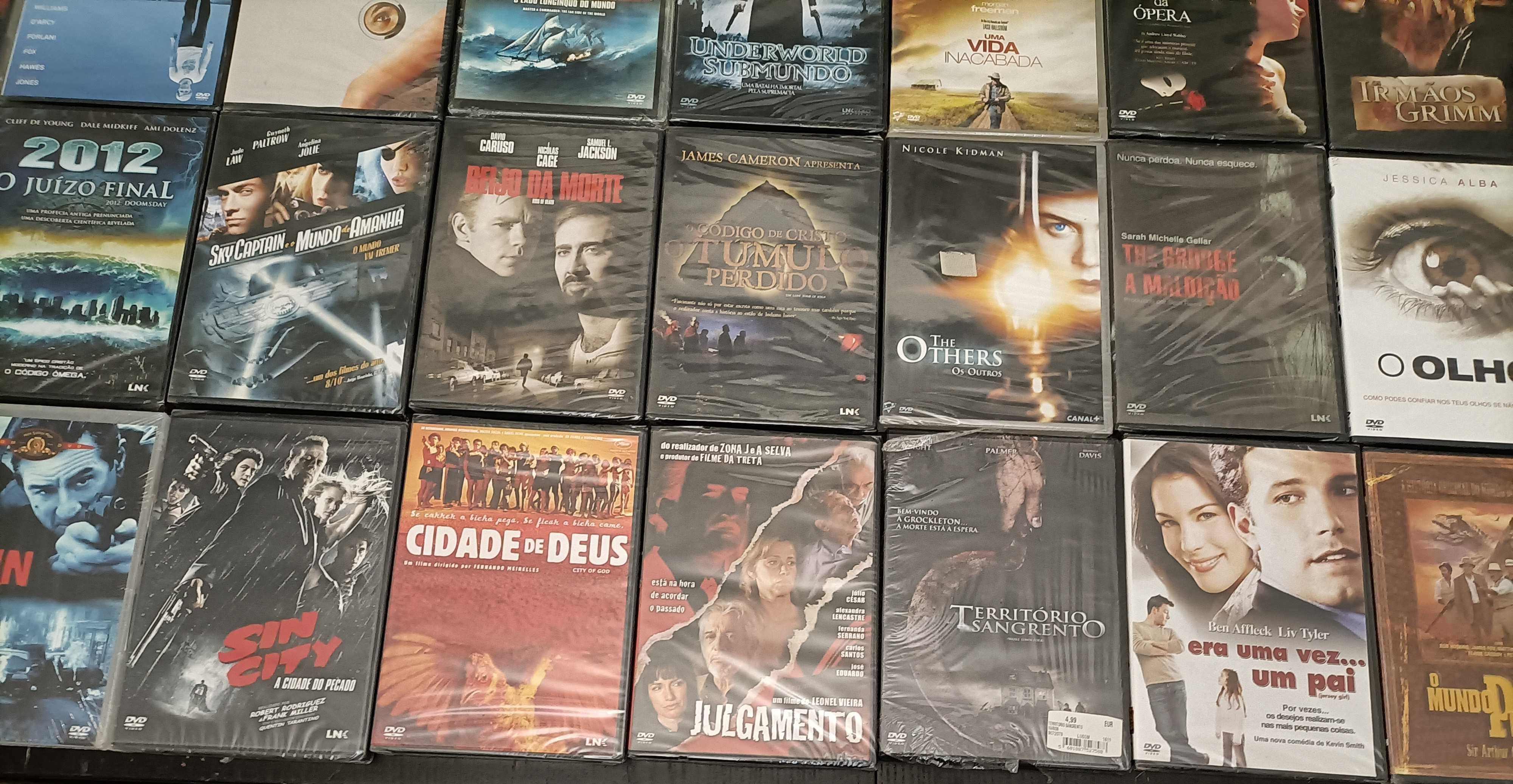 116 filmes dvd 85€ novos e usados