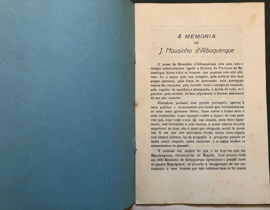 Inauguração ao Monumento a Joaquim Mousinho de Albuquerque
