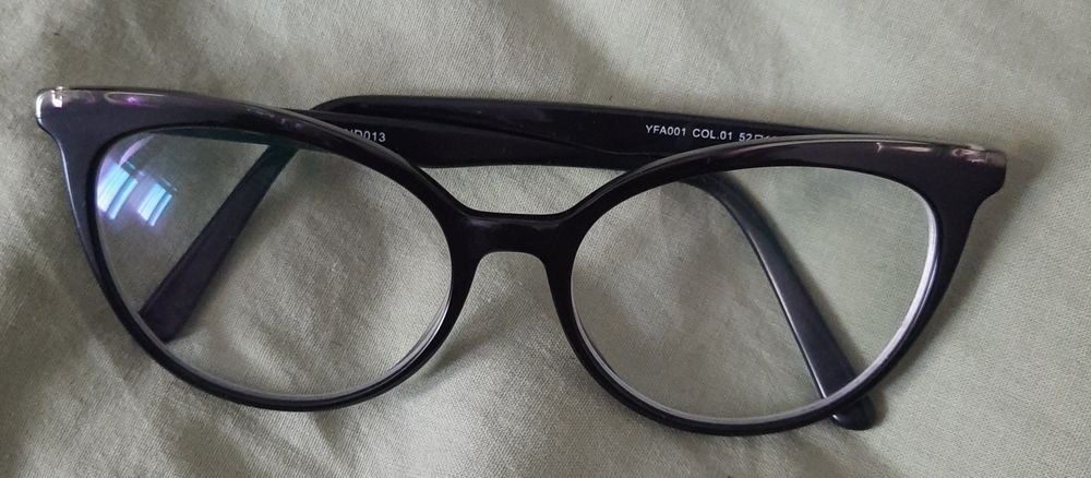 Okulary korekcyjne oprawki damskie kocie oczy czarne