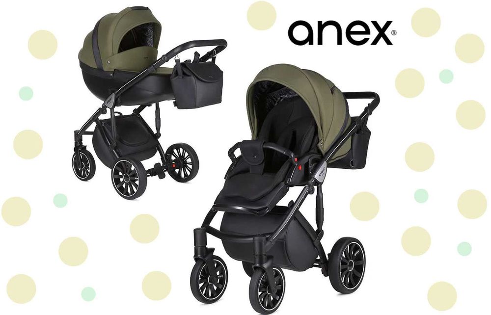 Дитячий візок коляска Anex sport 2 в 1 люлька і прогулянка