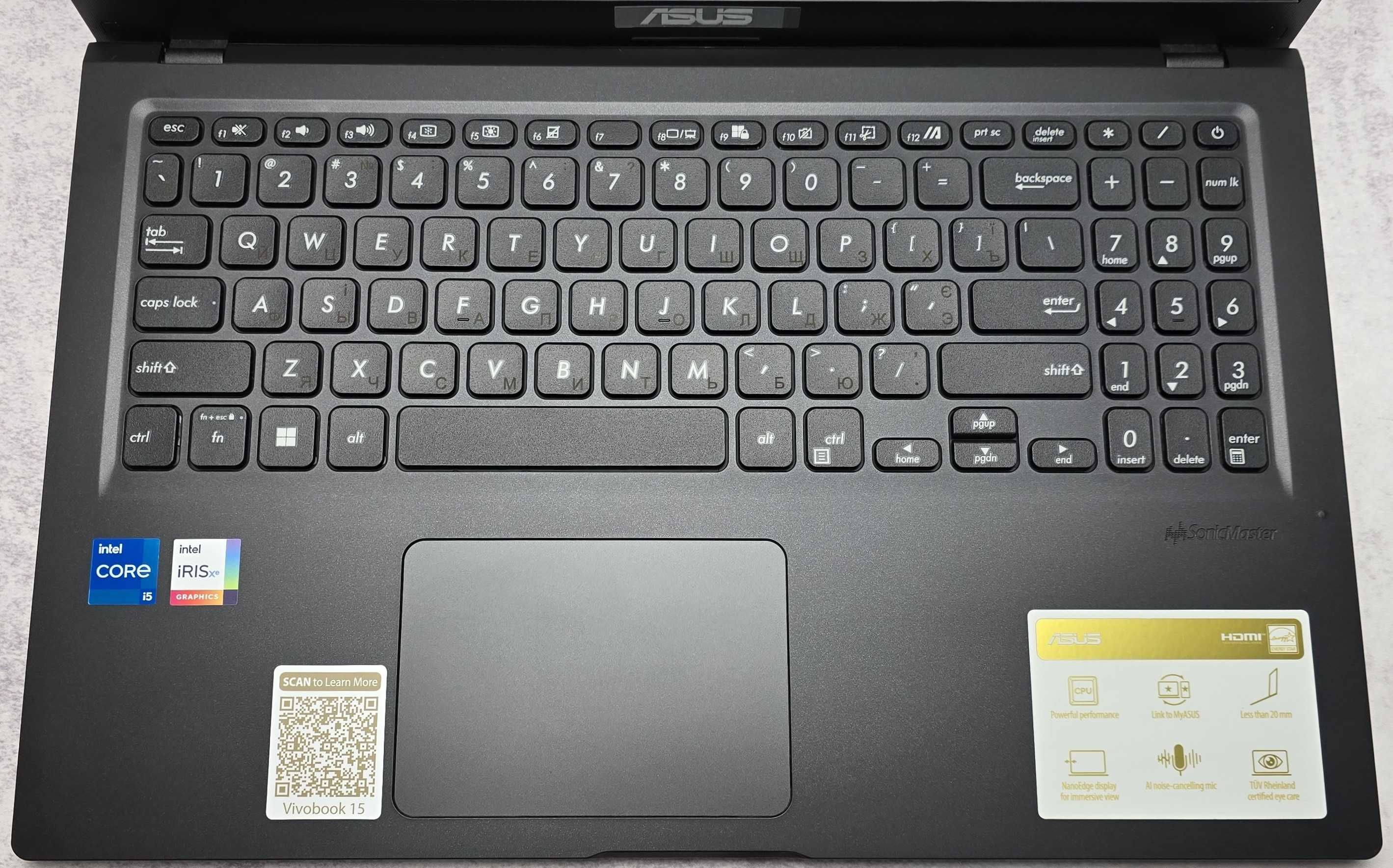 Ноутбук 15.6" Asus Vivobook F1500E i5-1135G7 20/512 1920x1080 Новий