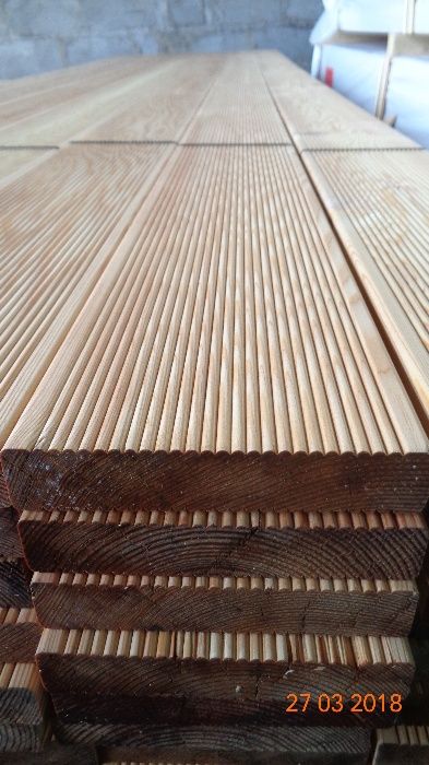 Deska Tarasowa ryflowana 24 x142 mm Modrzew SYBERYJSKI KL.A/B