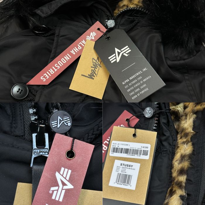 Курточка пуховик бомер alpha indusrties x stussy куртка
