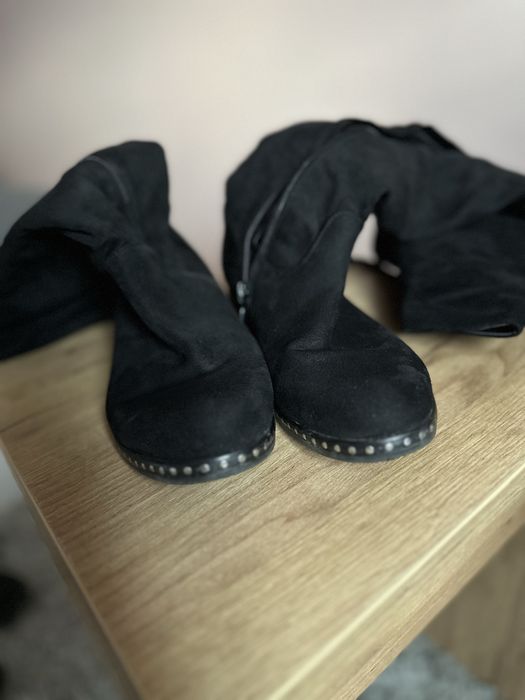 Dlugie wysokie kozaki damskie 37 38