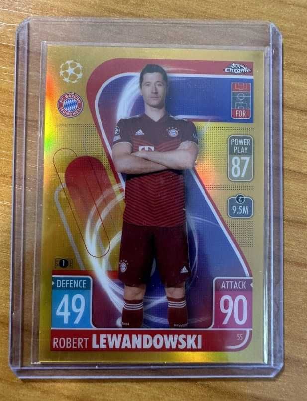 Topps Match Attax Chrome 2021/22 Robert Lewandowski Gold 31/50