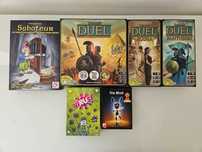 Jogos de Tabuleiro: Saboteur, 7 Wonders Duel + 2expans,Virus, The Mind