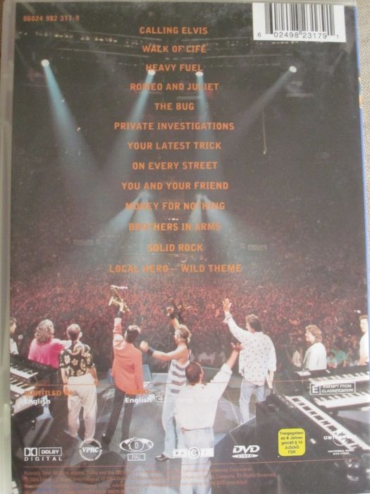 DVD "Dire Straits On the Night" ao vivo