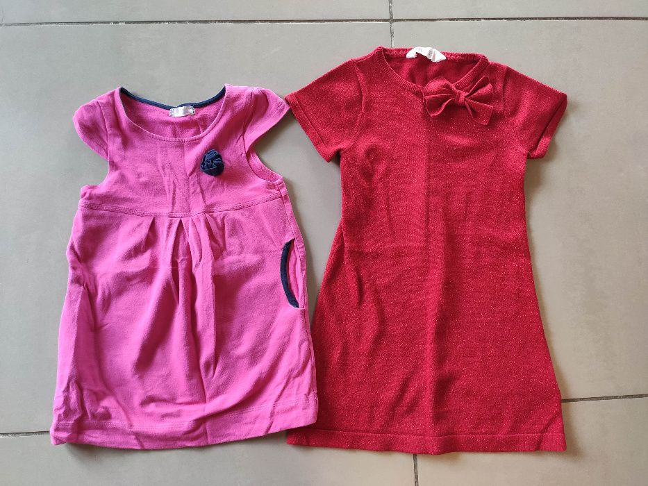 Sukienka HM 2 sztuki r. 110-116, 4-5 lat
