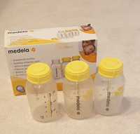 3 Frascos para leite materno: Medela