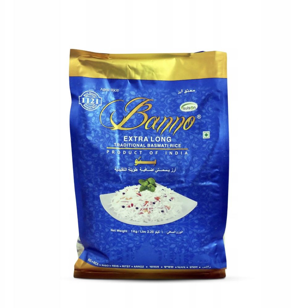 Ryż basmati super długi Extra Long Rice Banno 1kg