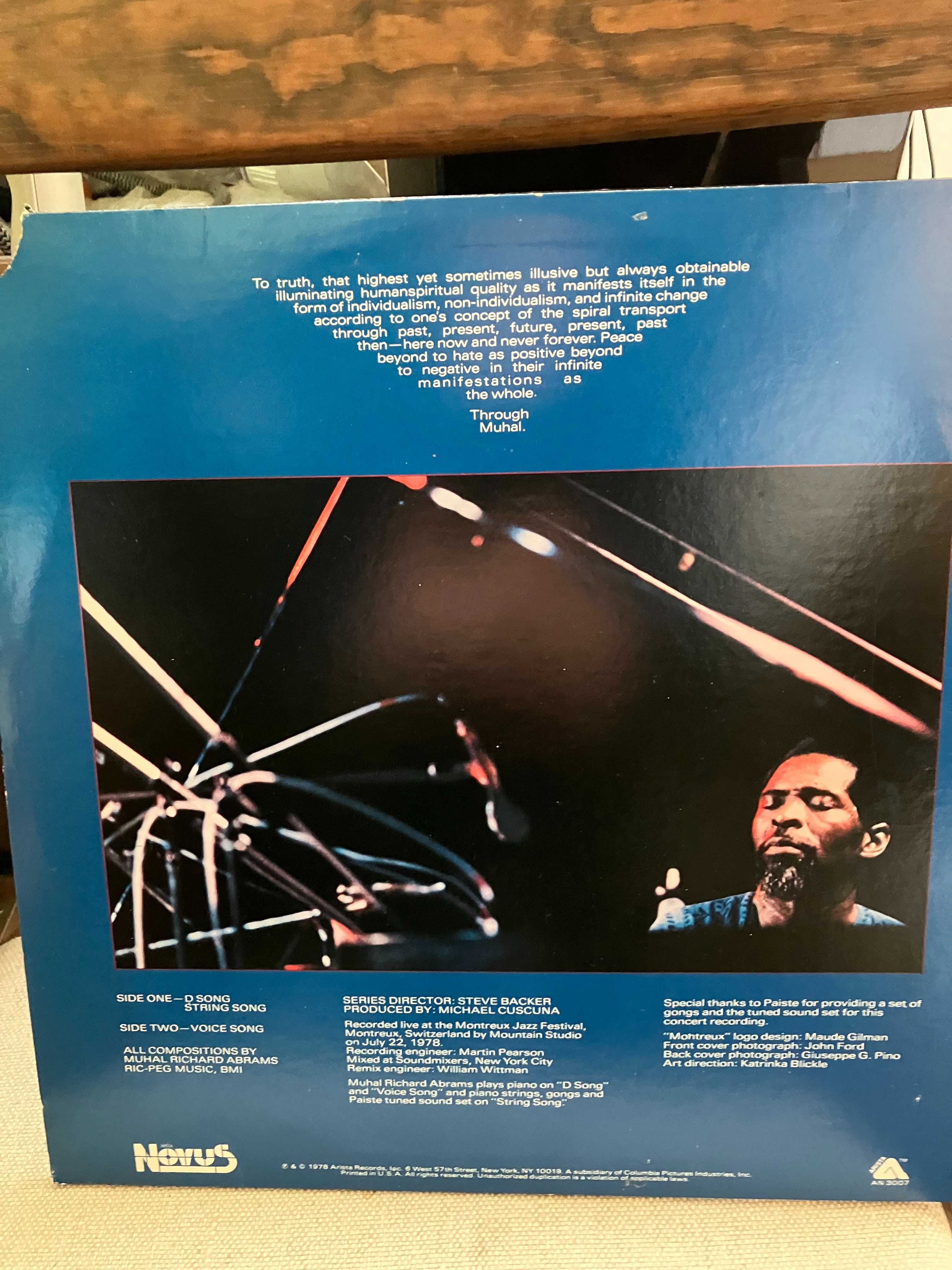 Winyl Muhal  Richard Abrams   " Live at Montreux 1978 " mint