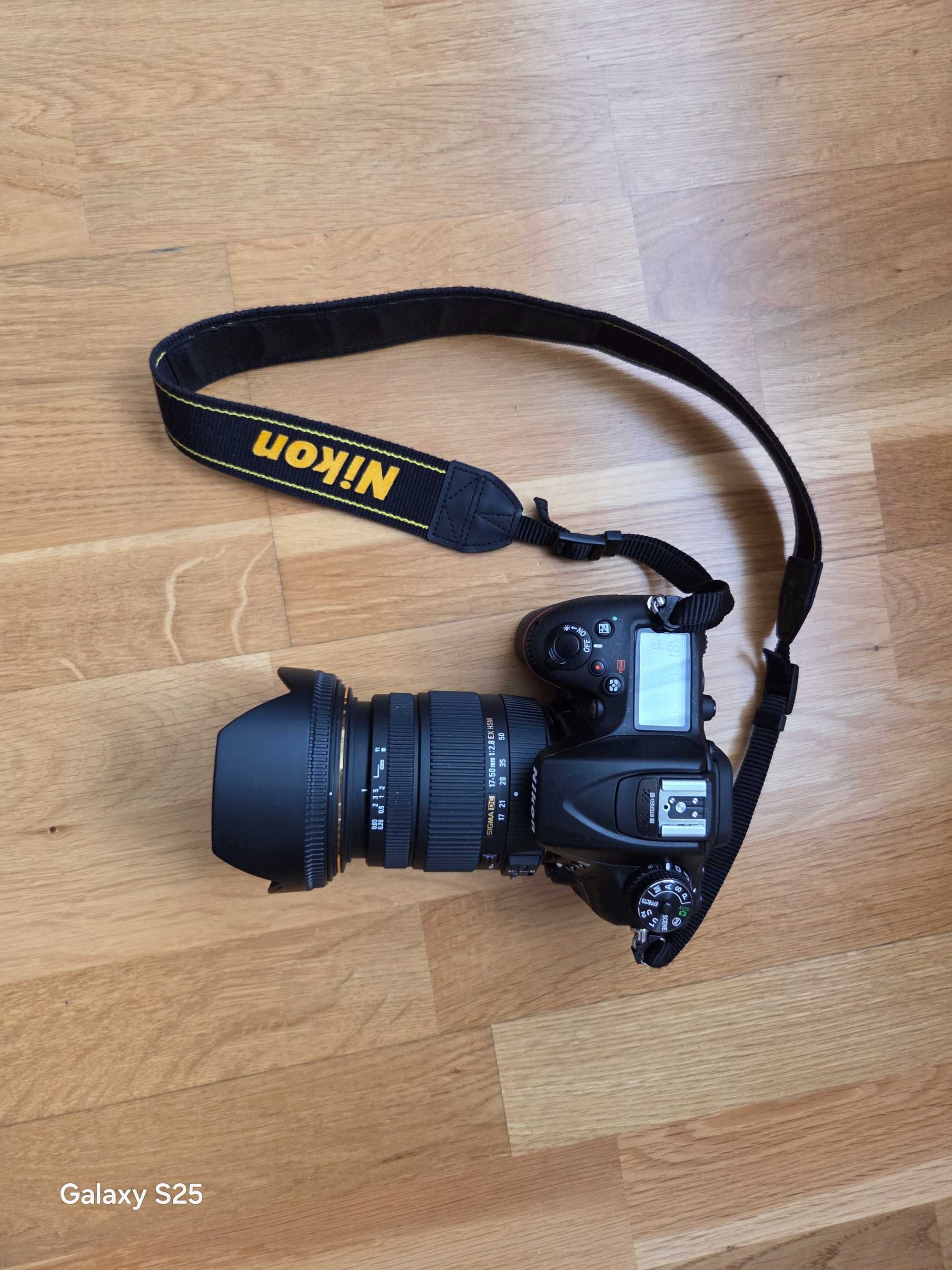 Lustrzanka Nikon D7200 sigma 17-50 F2.8 nikon SB800 + gratis SB400