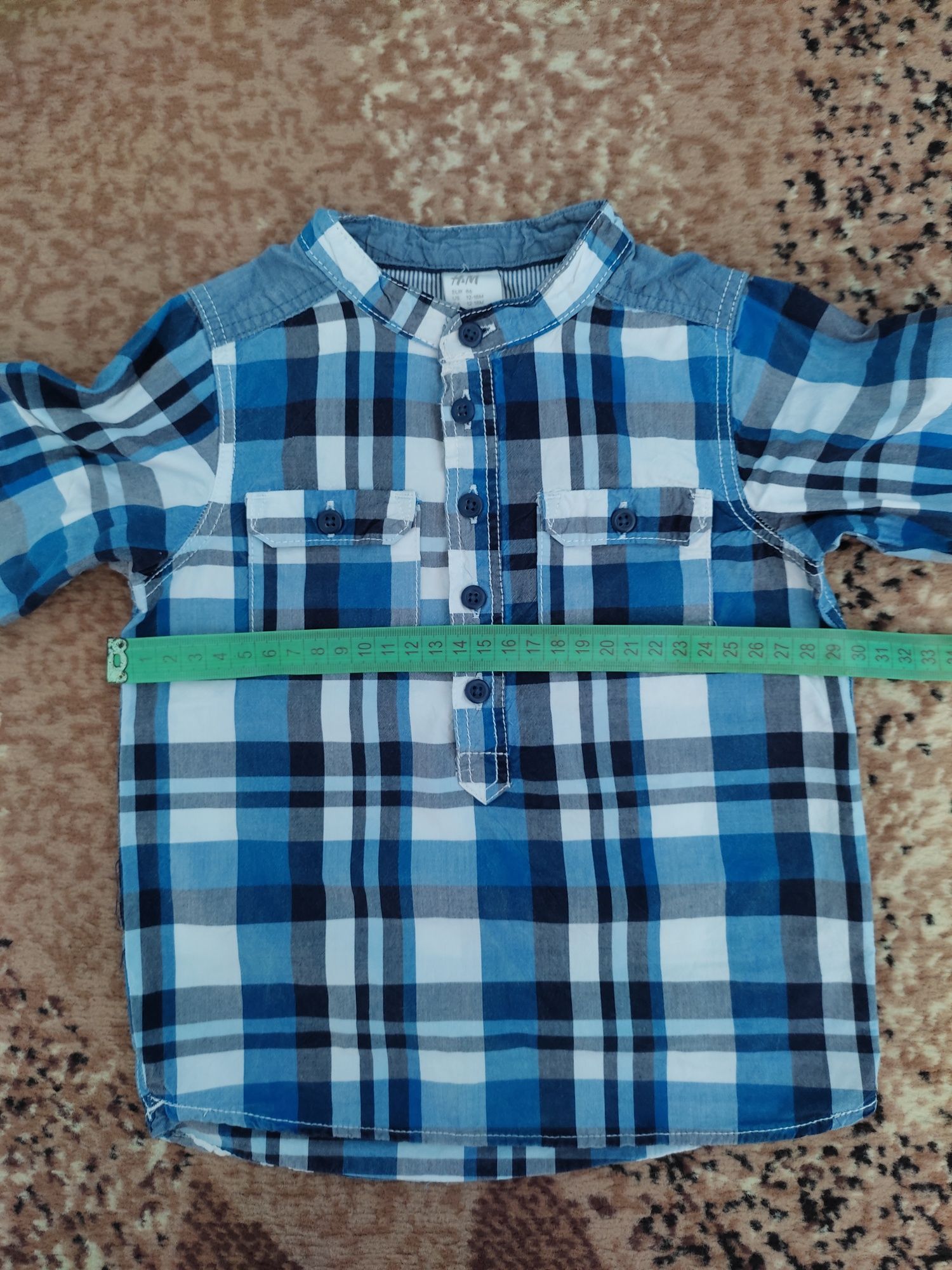 Рубашка на мальчика h&m 12-18 месяцев