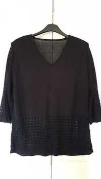Sweterek czarny damskie XL