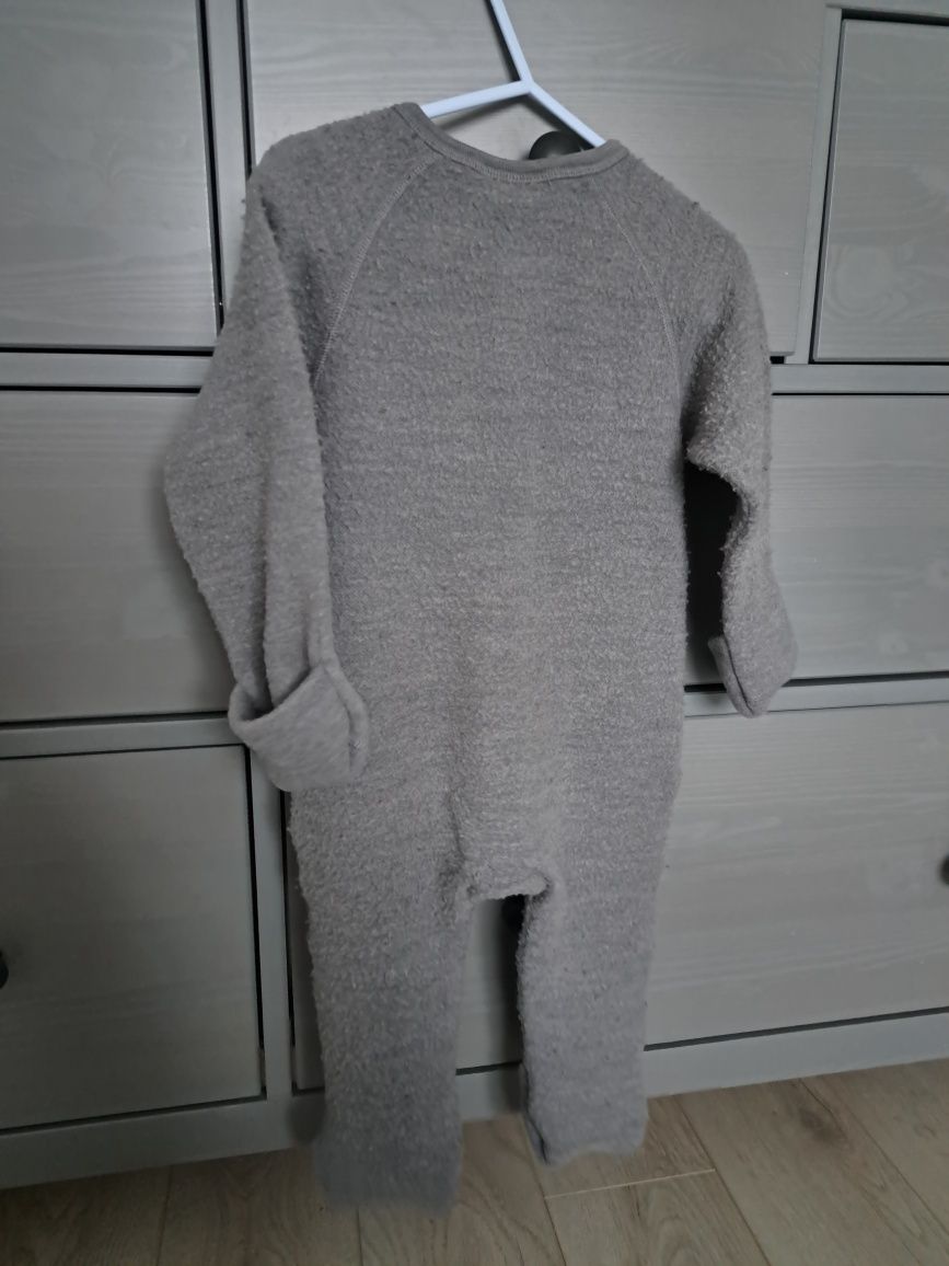 Kombinezon Name It wełniany merino 74 100% polar puchacz