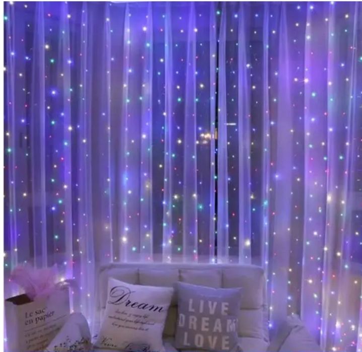 Гирлянда штора на проволоке "Капля росы"