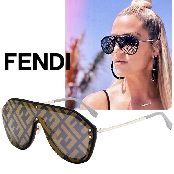 Oryginalne okulary przeciwsłoneczne Fendi monogram