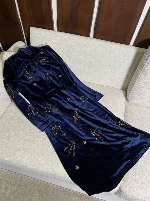 Екслюзив! Оксамитова сукня Valentino, вишиті сузірʼя, розмір М! Знижка