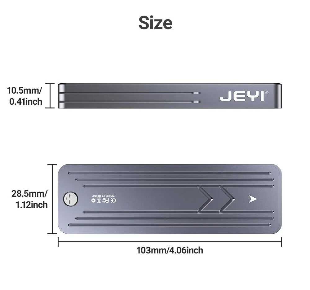 JEYI SSD карман/кишеня/корпус M2 NVMe (i9-Explorer)