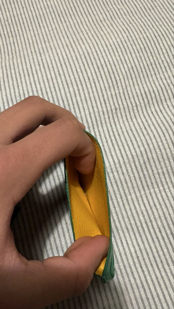 Carteira Goyard Verde Nova na caixa