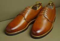 Новые Grenson Туфли Дерби Ручная Работа 42р ( 27см )