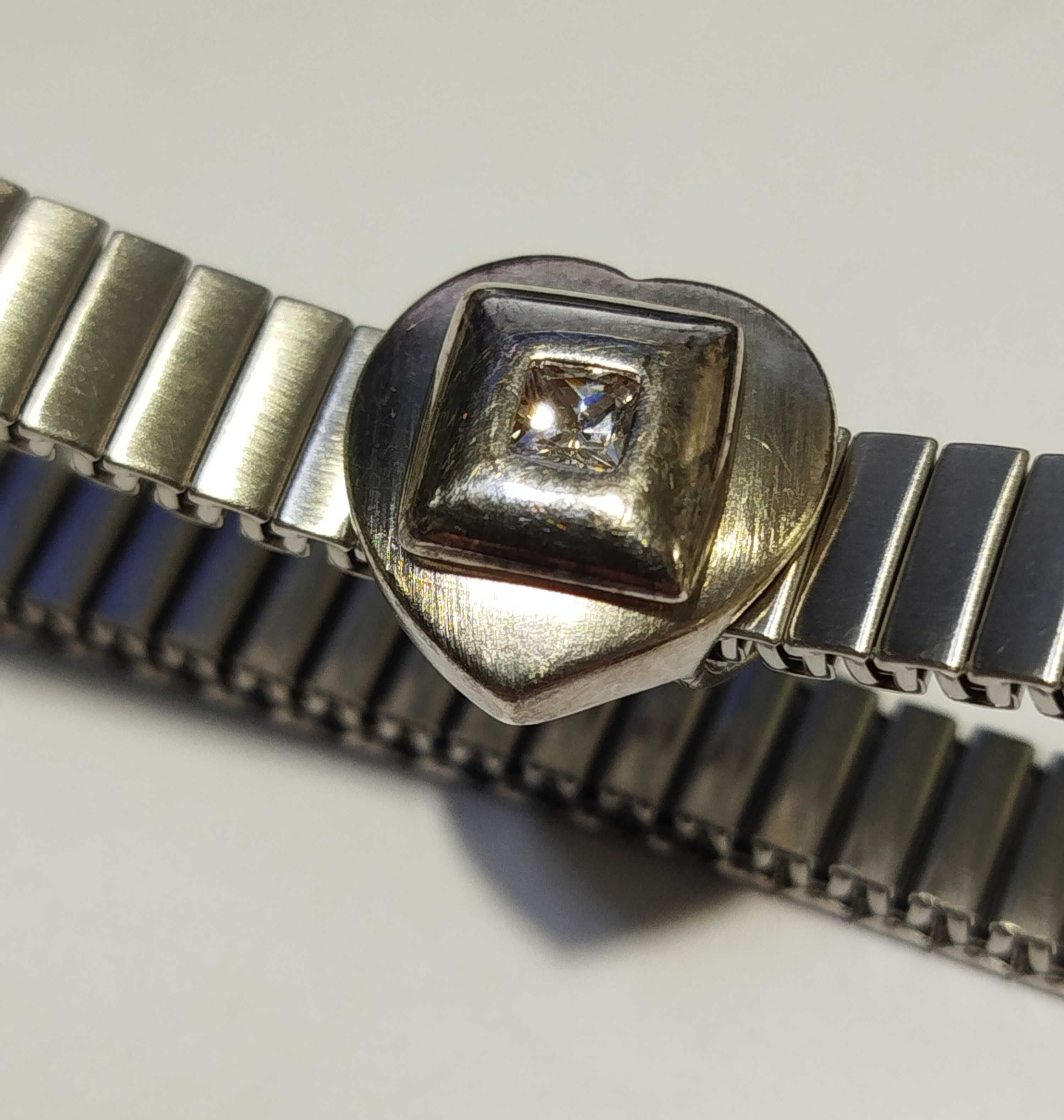 Pulseira/Bracelete extensível, em Aço e Prata