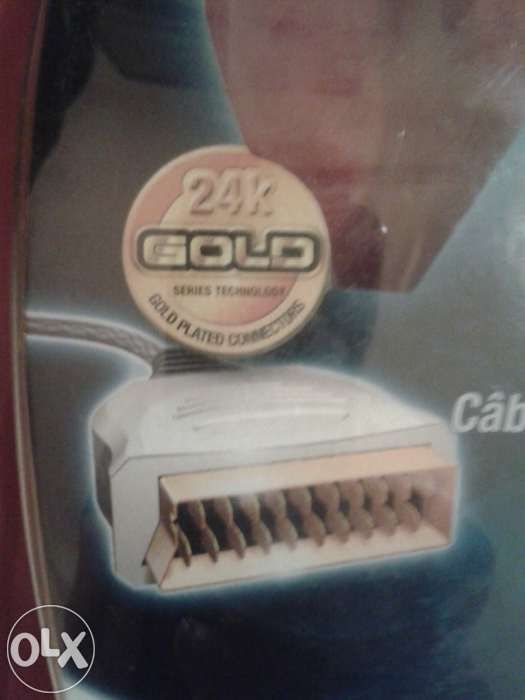 Philips- Cabo scart Gold 24K