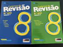 Cadernos de Revisão – 8.º ano (Volume 1 e 2, praticamente novos)