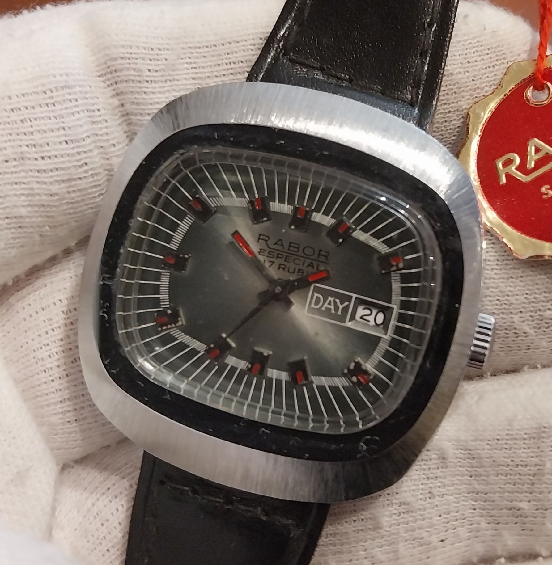 Rabor Especial Relógio Vintage corda manual homem