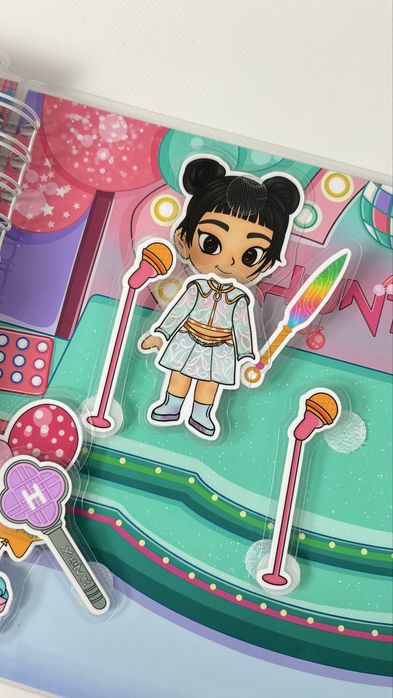 Альбом на липучках новорічний christmas demon hunters k-pop, A4