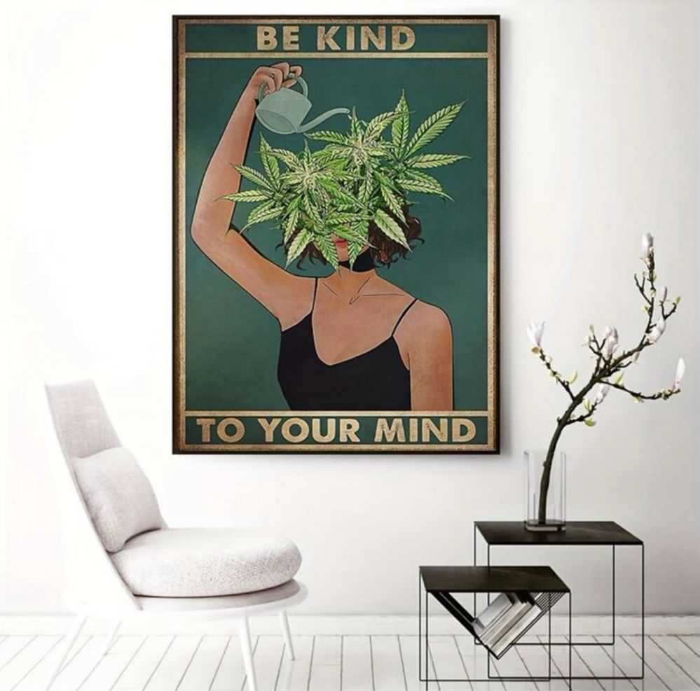 Modny Plakat „Be Kind To Your Mind”