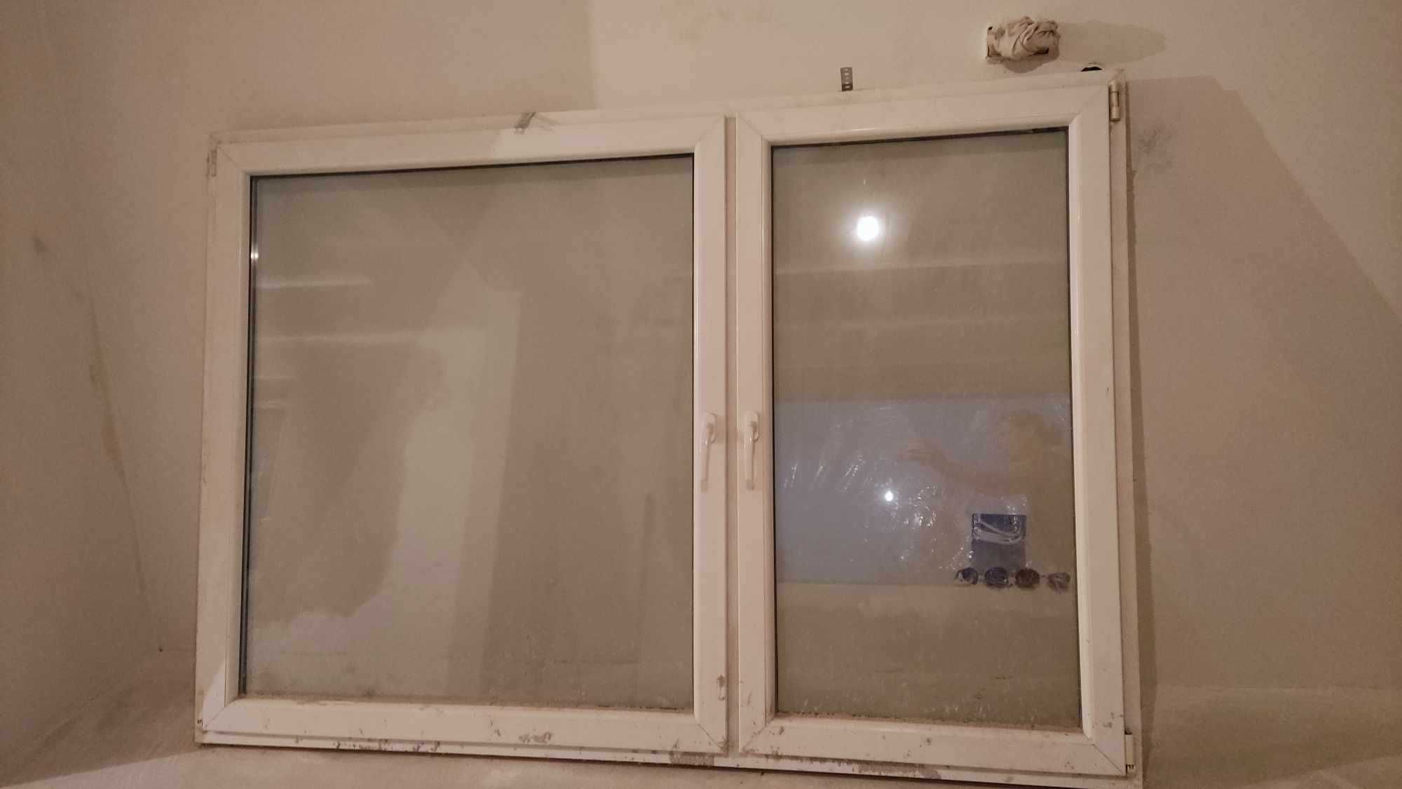Okno białe dwuszybowe pcv
