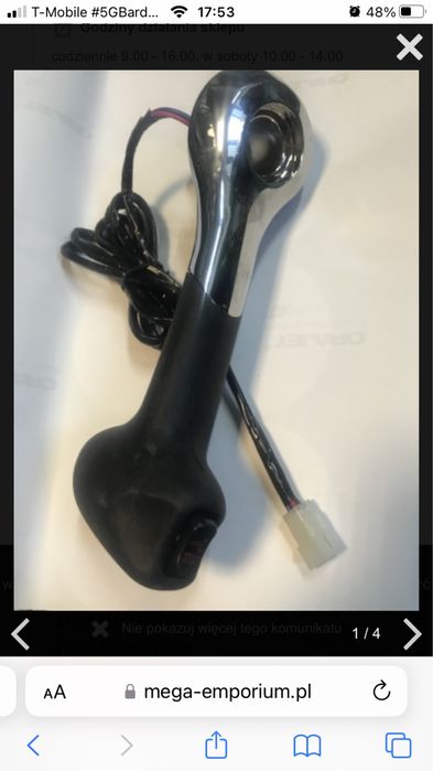 Manetka dźwignia Quicksilver Mercury