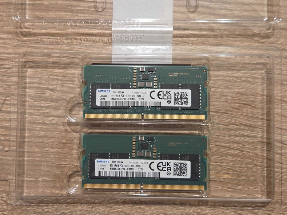 Zestaw pamięci RAM Samsung 16GB (2x8GB) DDR5 SODIMM 5600MHz CL46