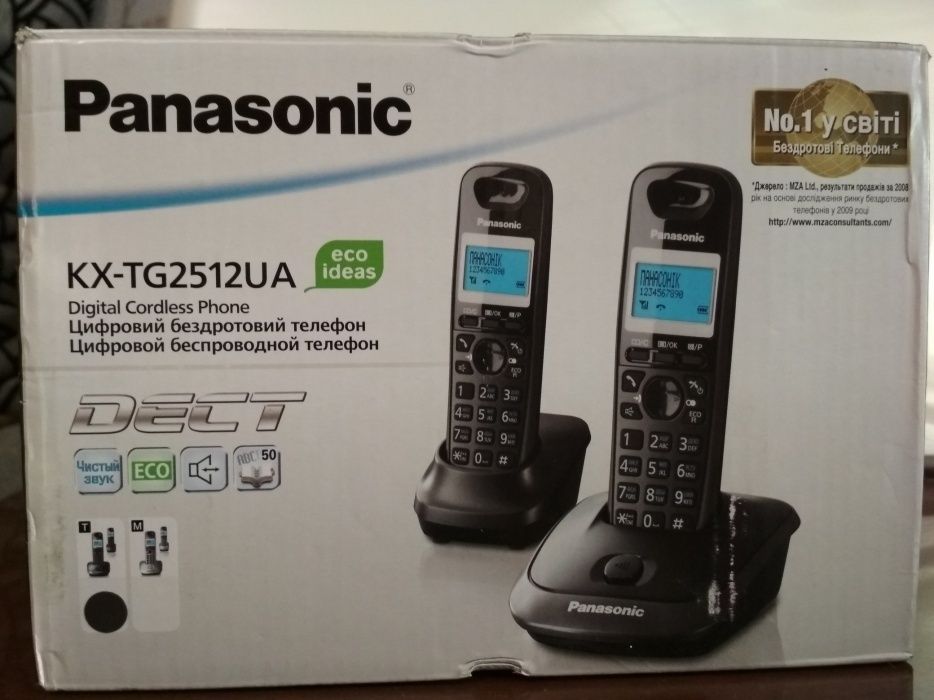 Продам цифровой беспроводной телефон Panasonic KX-TG2512UAT Titan