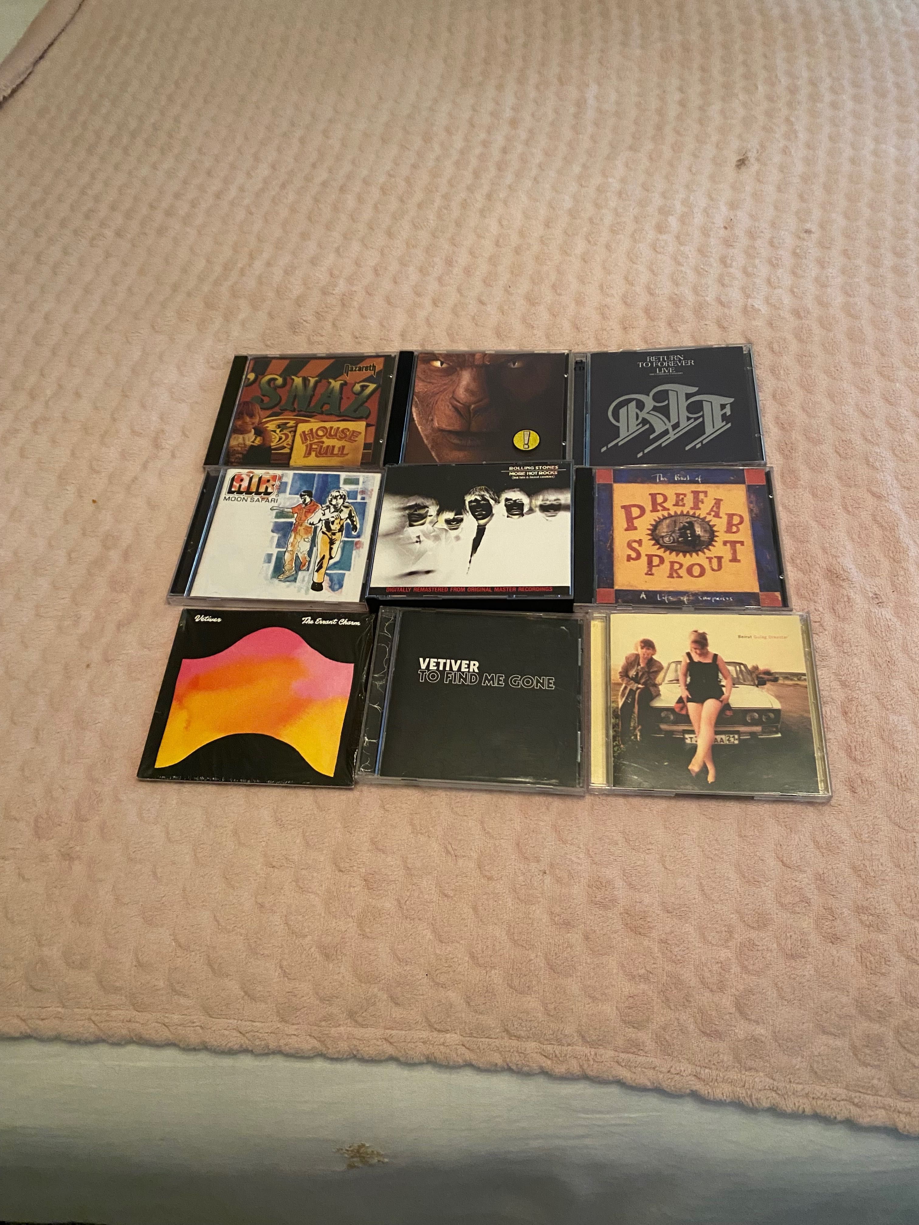 CDs de rock e pop