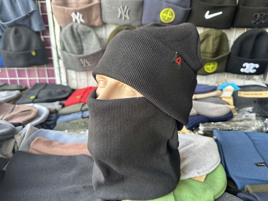Шапка та хомут, шапка чоловіча , комплект шапка та хомут , гурт , опт