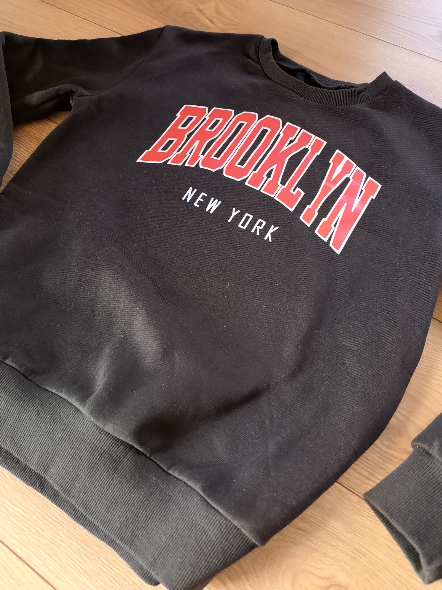Nowa bluza r. S Brooklyn New York, czarna bluza