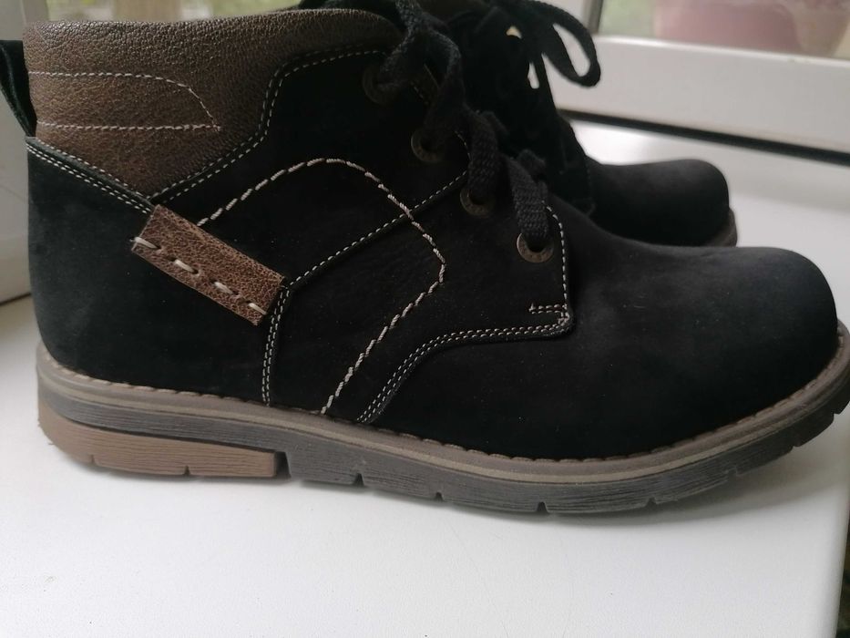 Ботинки мужские зимние нубук