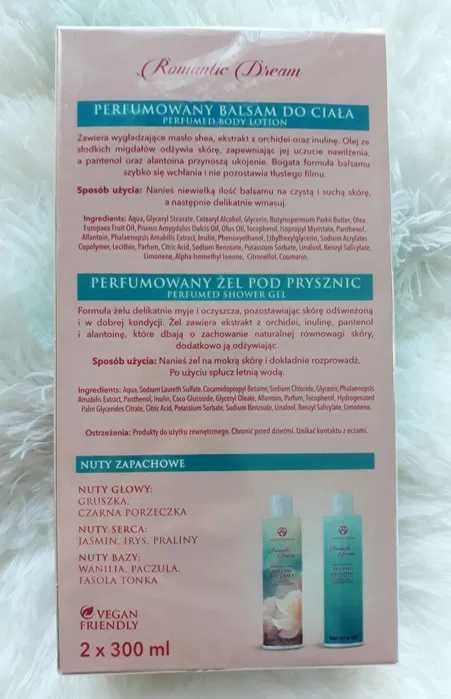 WHITE SWAN Romantic Dream balsam+żel Zestaw PREZENTOWY NOWY