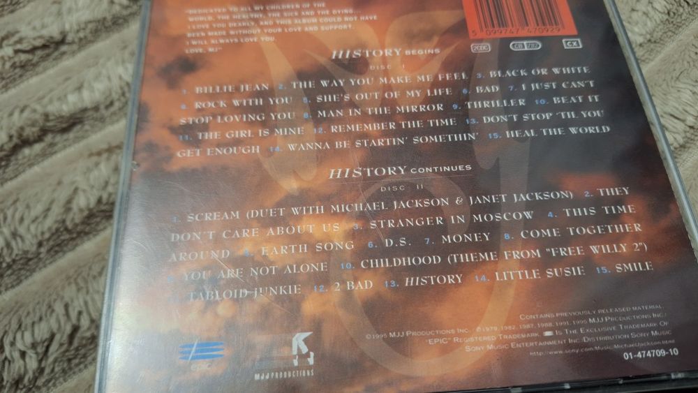 CD Michael Jackson - DANGEROUS , BAD , HISTORY Zestaw 3 Albumy