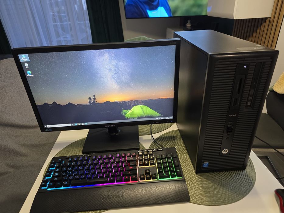 Komputer stacjonarny HP ProDesk + Monitor