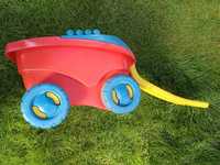 Duży wózek Mega bloks , jeździk ,idealny na ogród ,dla dzieci