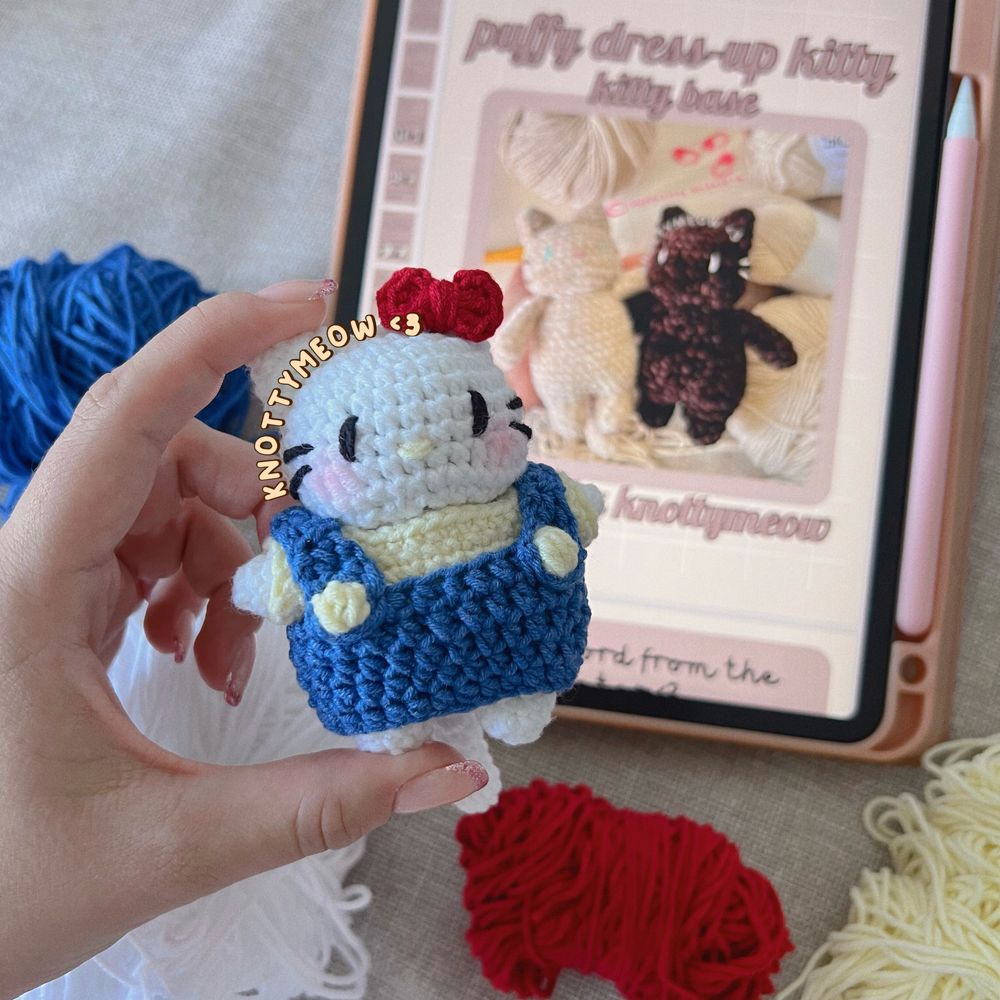 kot kotek hello kitty sanrio amigurumi pluszak maskotka zabawka