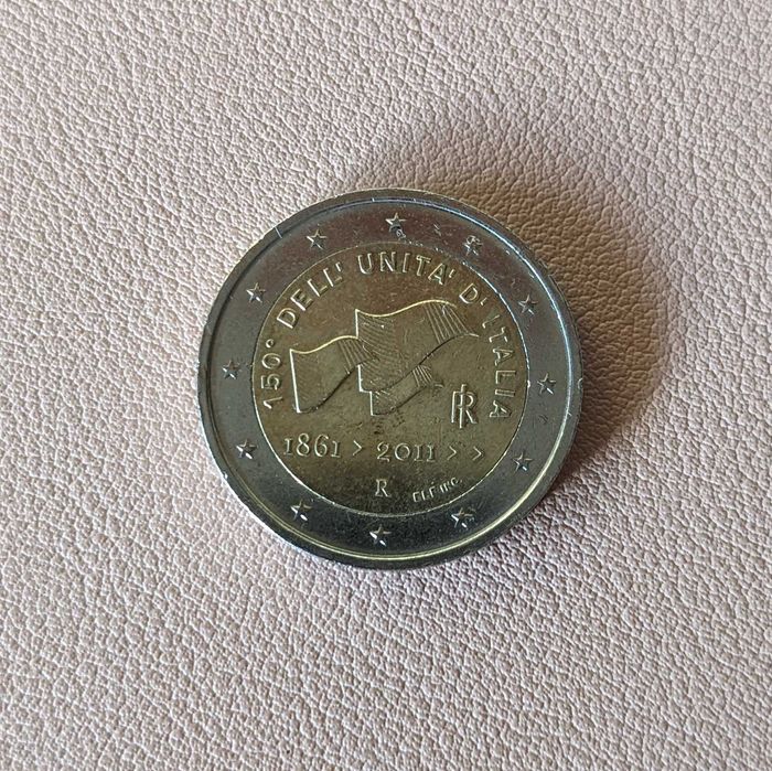 Moeda comemorativa 150.º aniversário da unificação da Itália