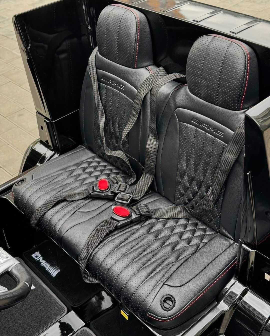 Wielki MERCEDES G63 4x4 24V dla dzieci dwuosobwe autko na akumulator