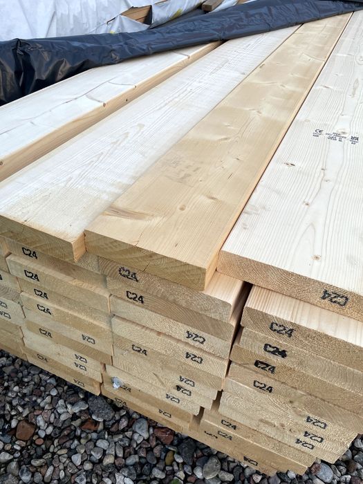 Drewno konstrukcyjne C24, skandynawskie, wszystkie przekroje