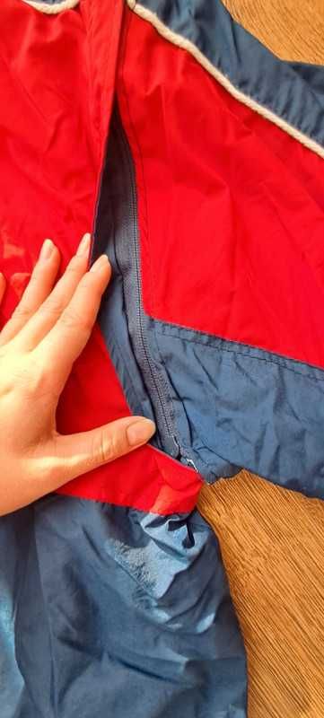 Kurtka wiatrówka sportowa czerwono granatowa 3 w 1 unisex