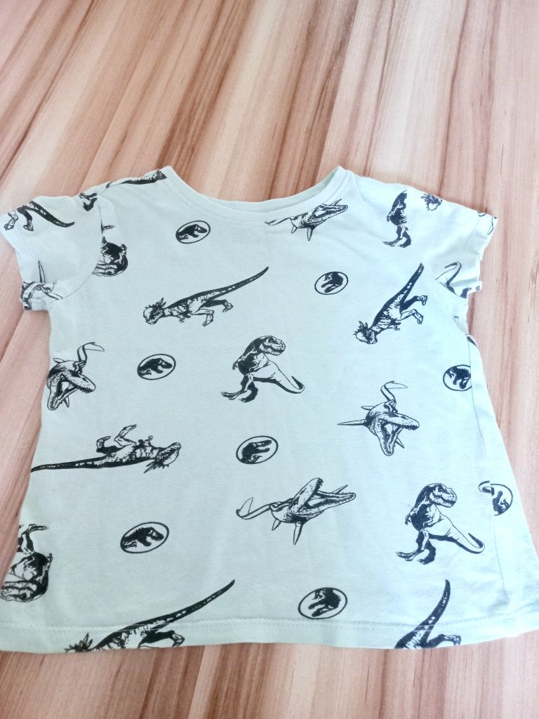 Koszulka HM tshirt bluzka zestaw dinozaury 98/104