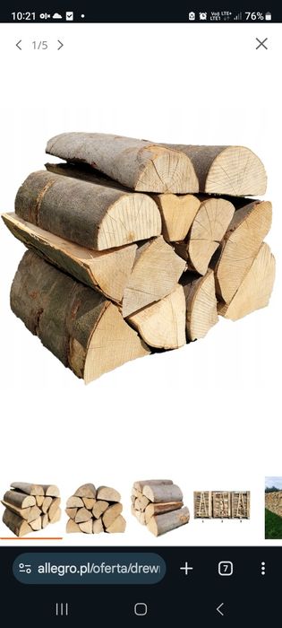 Sprzedam Suche sezonowane Drewno kominkowe i opalowe